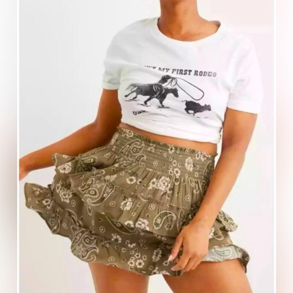 BNWT Aerie Ruffle Mini Skirt